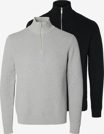 SELECTED Sweater 'Dane' in Grey: front