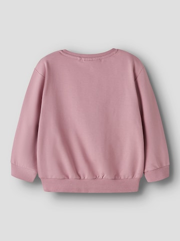 NAME IT Sweatshirt 'NMFJINNY STITCH' i lila