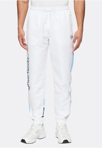 Sergio Tacchini Tapered Hose 'Denso' in Weiß: Vorderseite