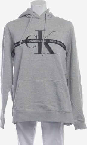 Calvin Klein Sweatshirt & Zip-Up Hoodie in L in Grey: front