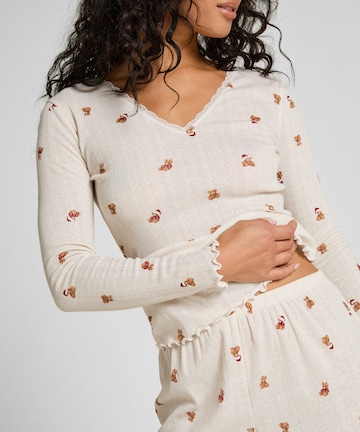 Hunkemöller Pyjama Top in Weiß