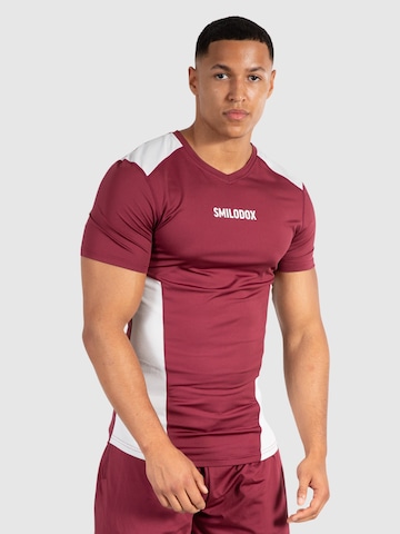 T-Shirt fonctionnel 'Maison' Smilodox en rouge