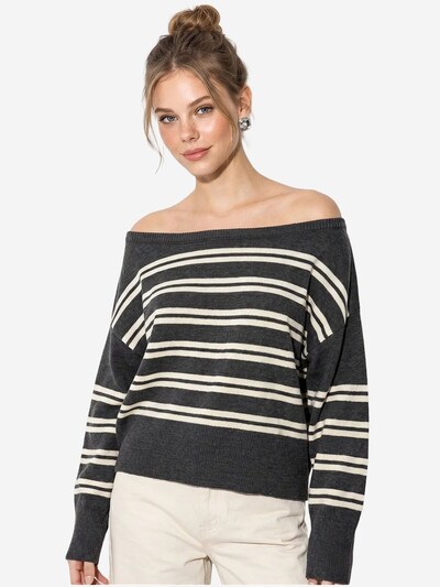 Bianco Lucci Sweater in S-L in Anthracite, Item view