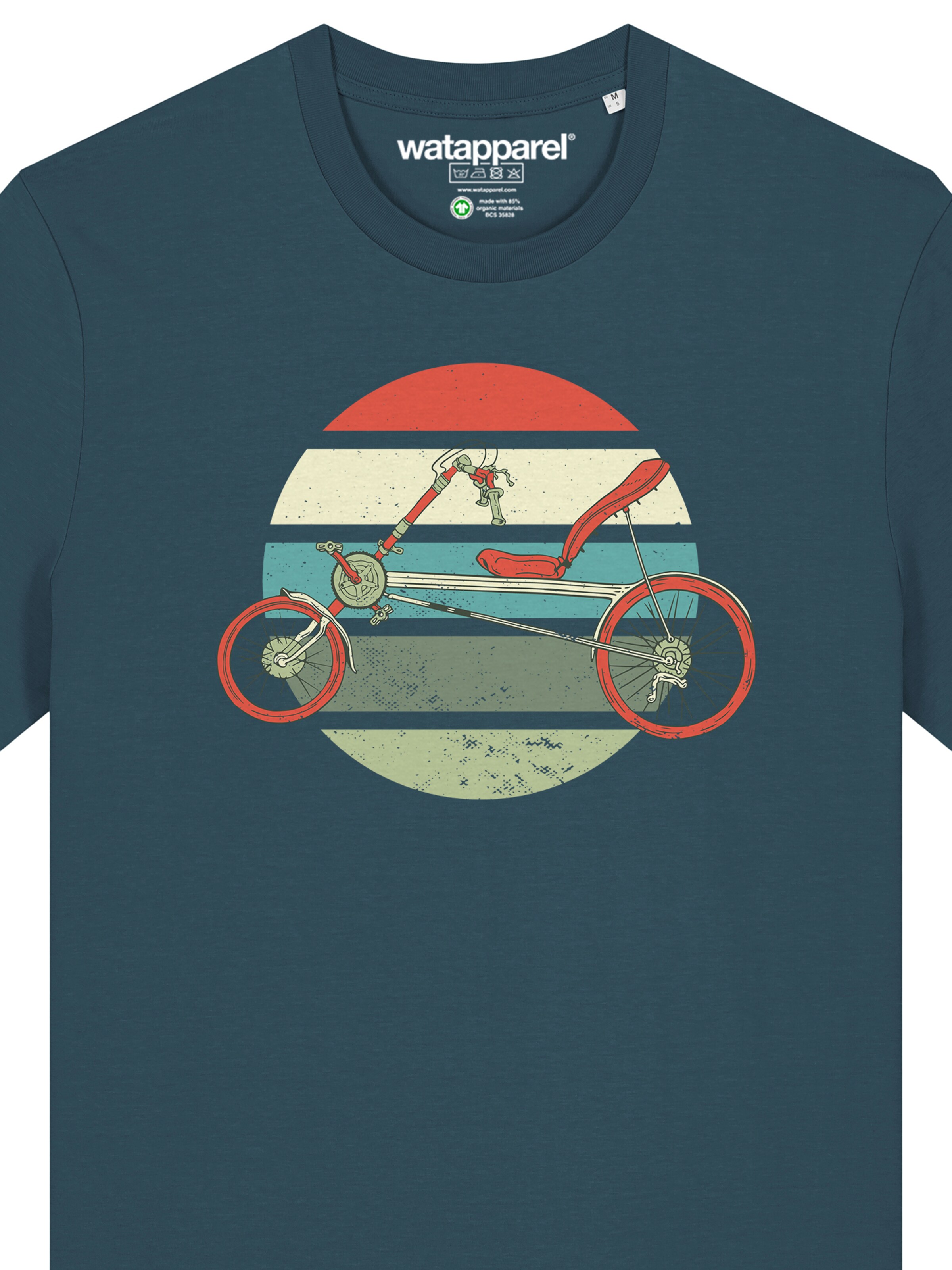 T-Shirt 'Recumbent Bike' Watapparel en vert