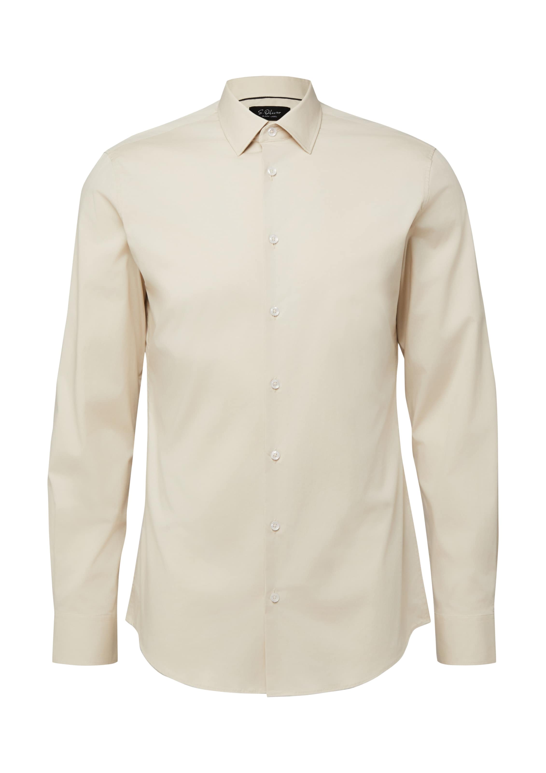s.Oliver Button Up Shirt ' ' in Beige: front