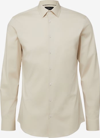 Coupe regular Chemise ' ' s.Oliver en beige : devant