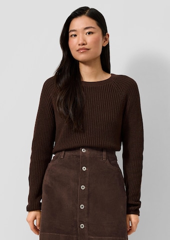 QS Pullover in Braun: Vorderseite