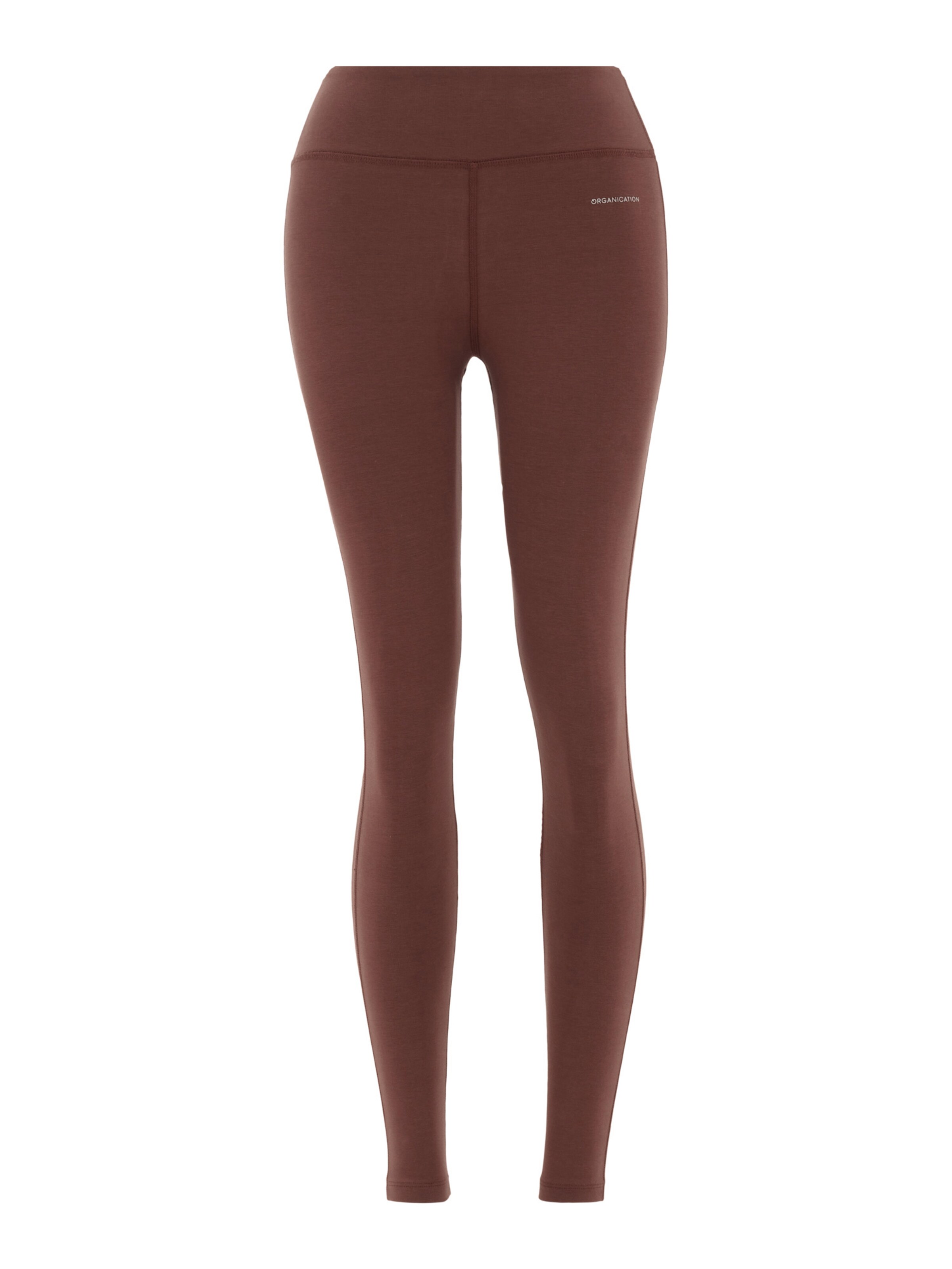 Organication Skinny Leggings in Brown: front
