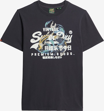 T-Shirt 'Tokyo' Superdry en gris : devant