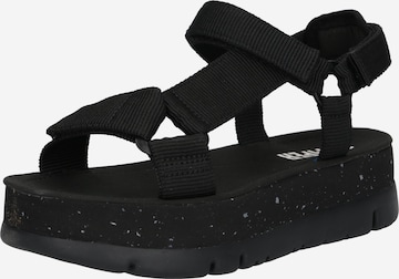 CAMPER Sandals 'Oruga Up' in Black: front