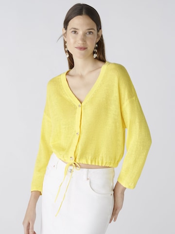 OUI Knit Cardigan in Yellow: front