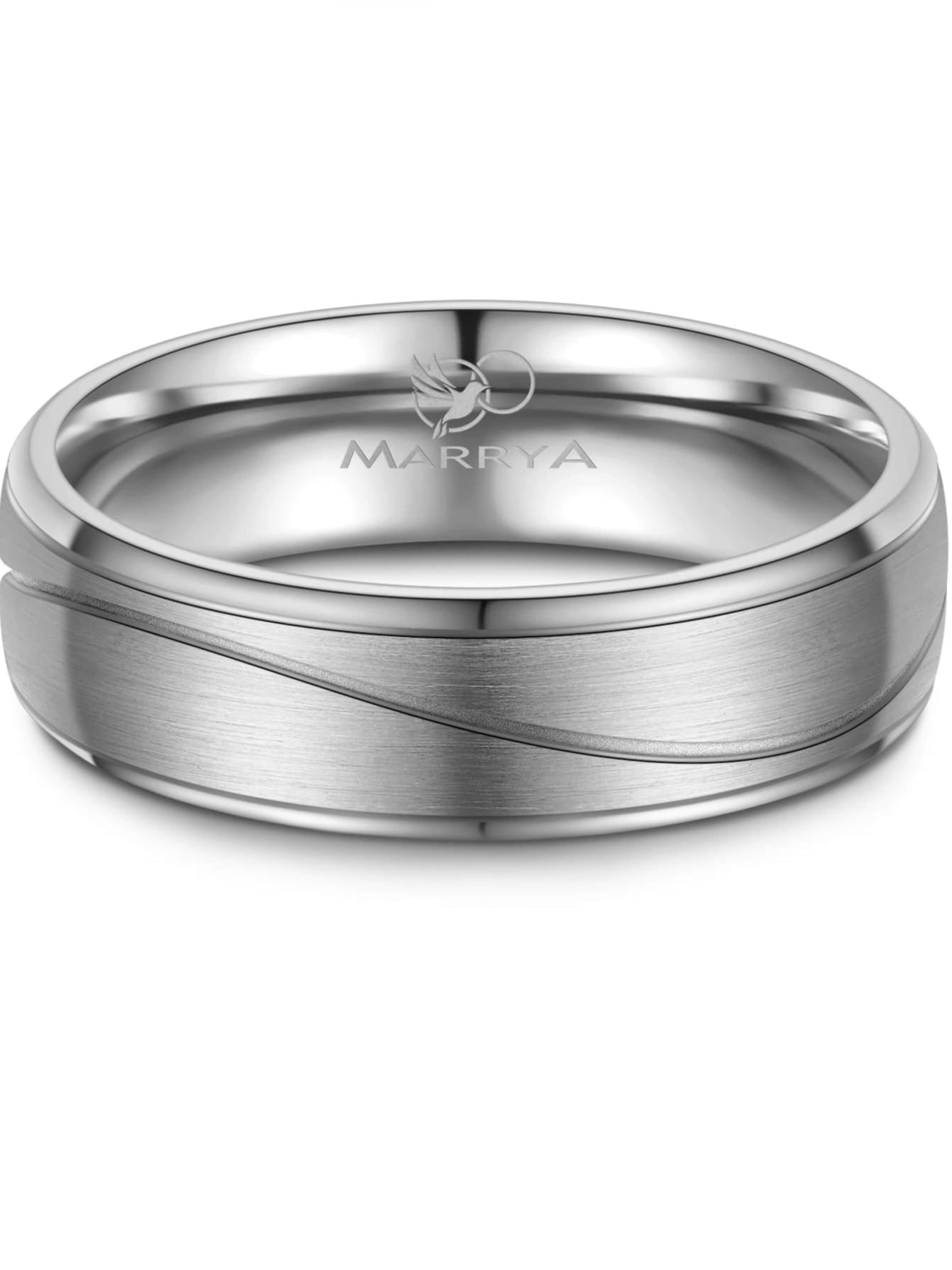 Anello 'MARRYA TI-49 Ehering aus Titan' di MARRYA in argento