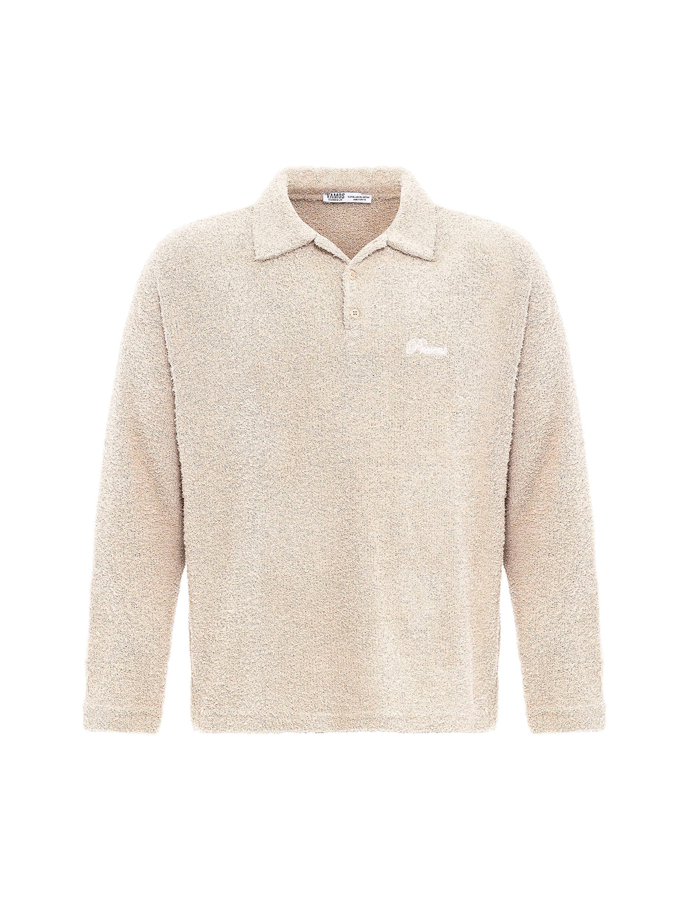 VAMOS CLO Sweatshirt in Beige: front