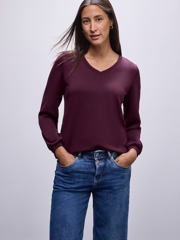 Felpa di STREET ONE in lilla: frontale