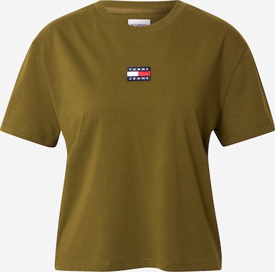 Tommy Jeans Majica u mornarsko plava / maslinasta / crvena / bijela, Pregled proizvoda