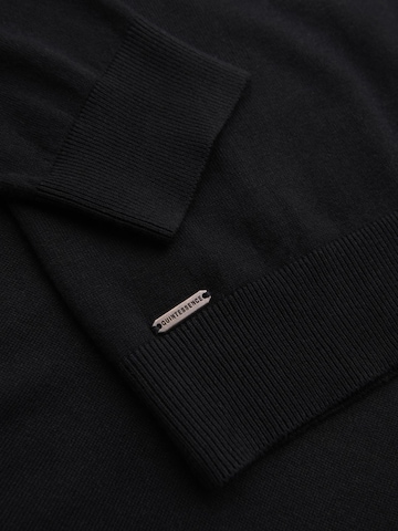 Ombre Knit cardigan in Black