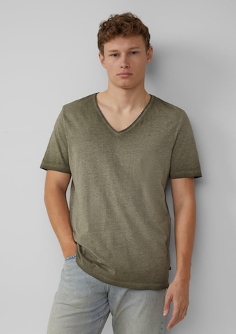 QS Shirt in Groen: voorkant