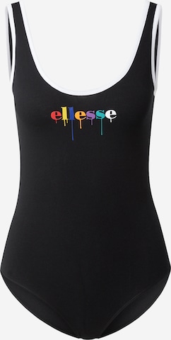 ELLESSE Bralette Swimsuit in Black: front