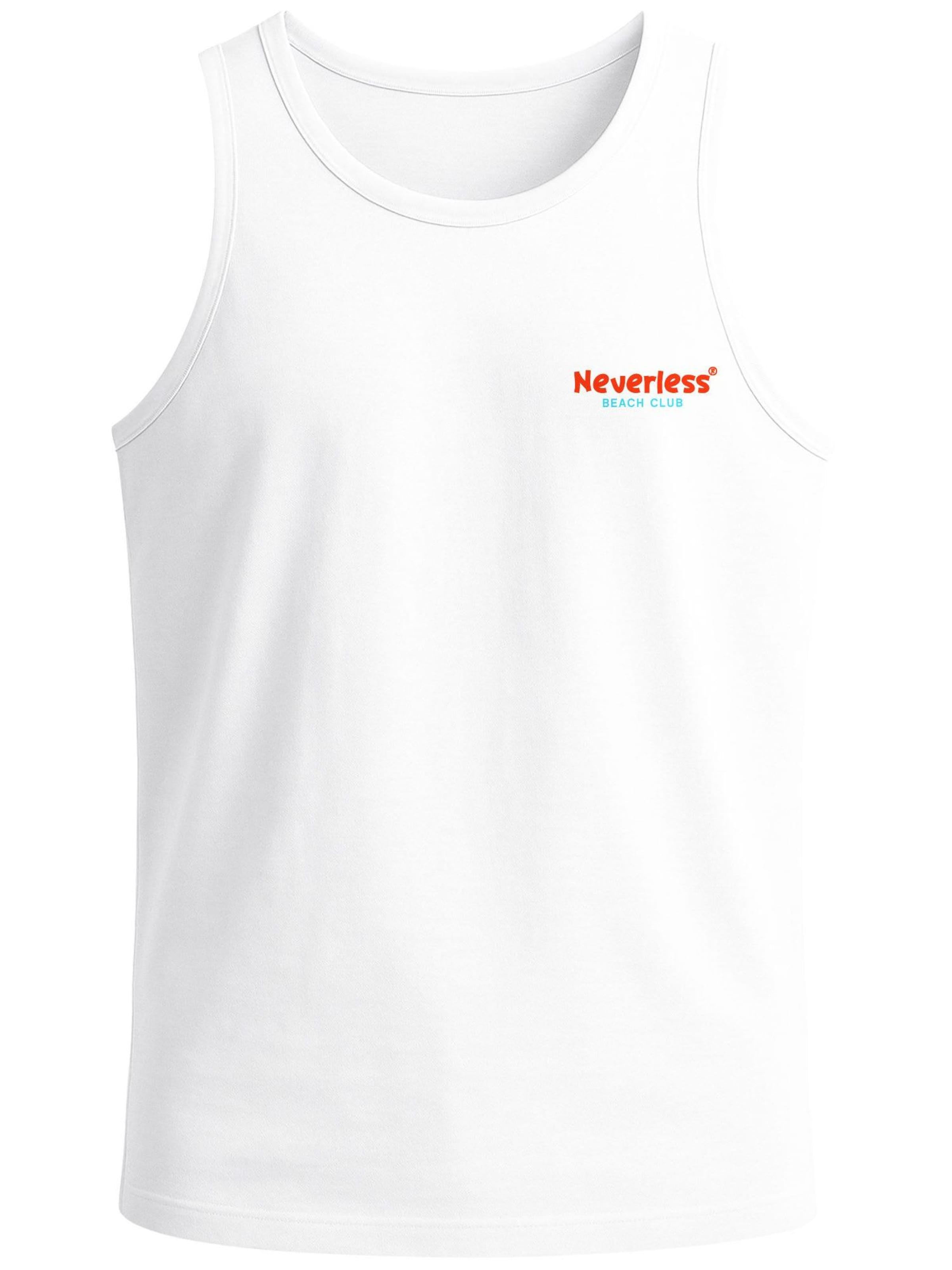 Neverless Shirt 'Catch me at the Beach'‌‌‌ in Rot: Vorderseite