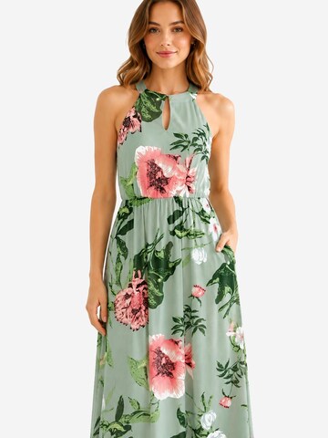 VERO MODA Kleid 'Halter'‌‌‌‌‌ in Grün