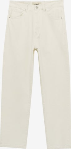 Pull&Bear Regular Jeans in Beige: voorkant