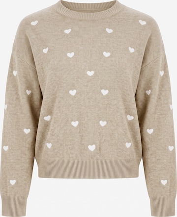 Imily Bela Pullover in Beige: Vorderseite