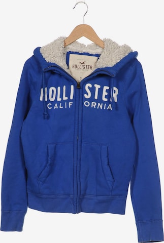 HOLLISTER Sweatshirt & Zip-Up Hoodie in S in Blue: front