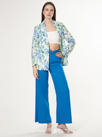 Influencer - Loosefit Pantalón de pinzas en azul