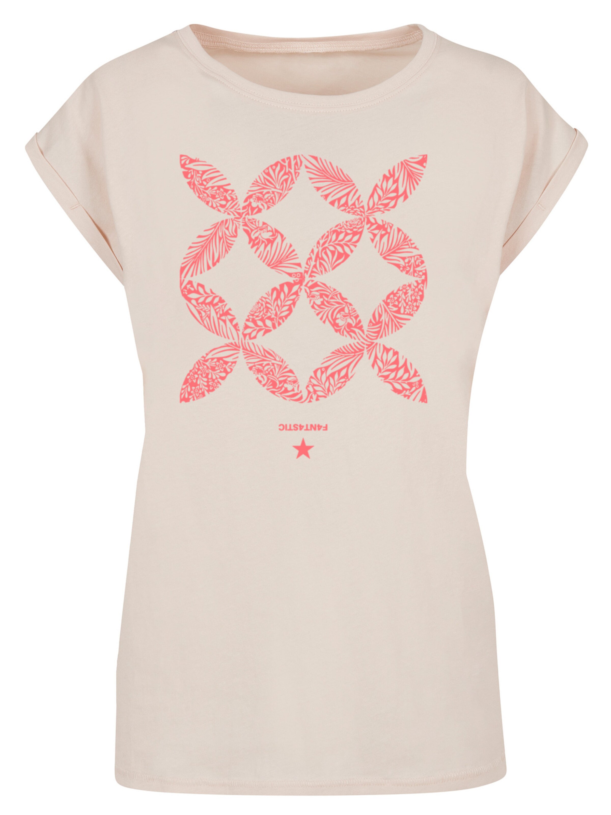 T-shirt F4NT4STIC en beige : devant
