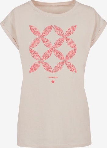 T-shirt F4NT4STIC en beige : devant