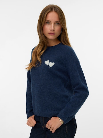 Pulover 'VMBAM' de la VERO MODA pe albastru: față