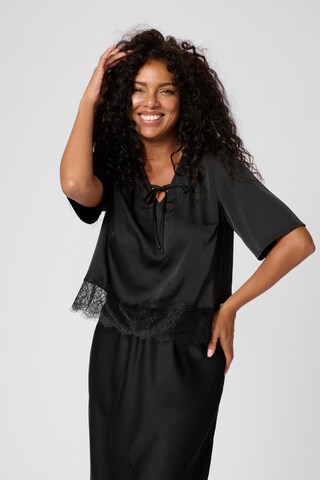 Kaffe Blouse 'Hilda' in Zwart: voorkant
