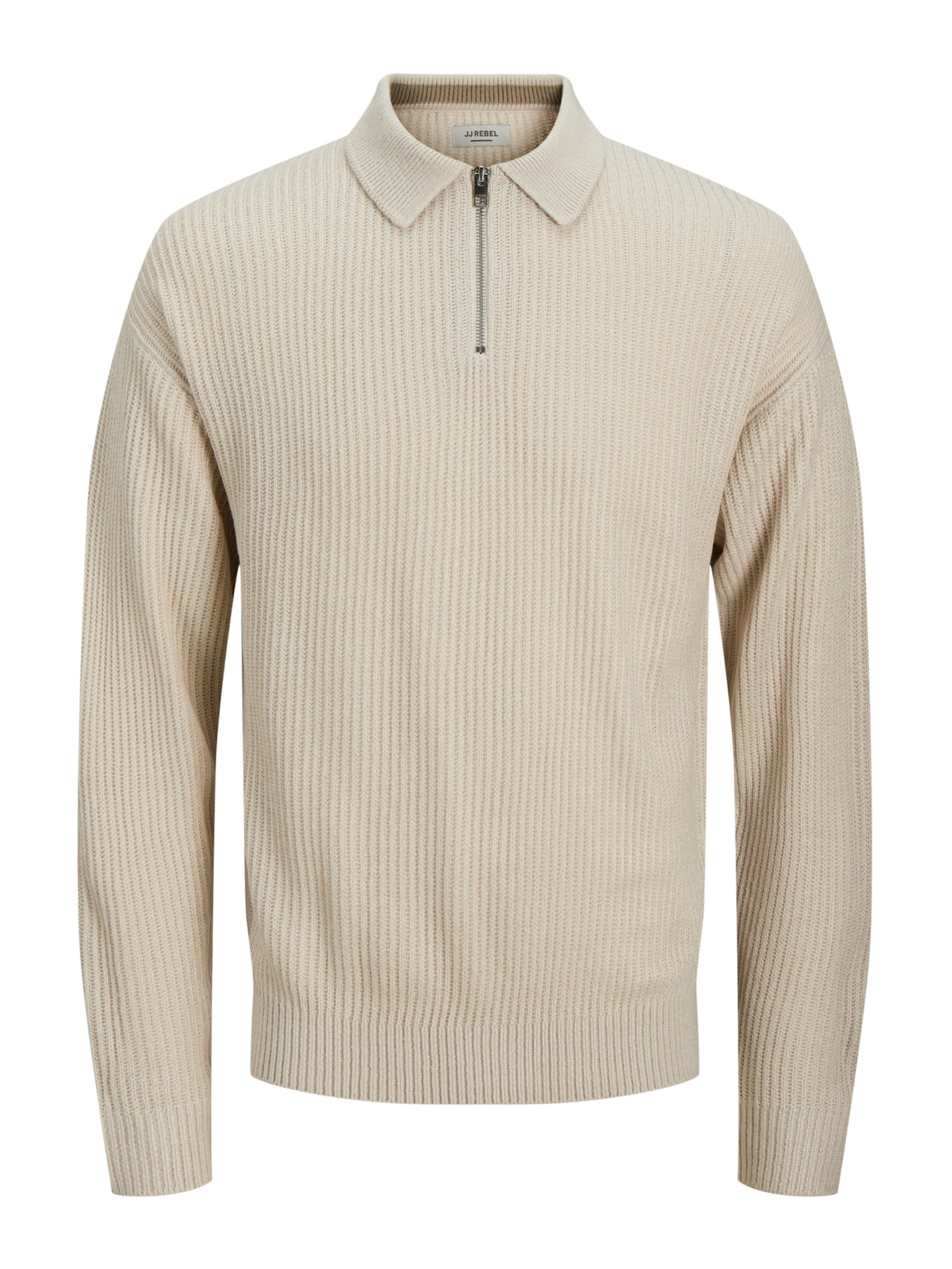 JJ Rebel Tröja 'JREBLOGAN' i beige, Produktvy