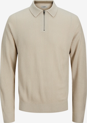 Pull-over 'JREBLOGAN' JJ Rebel en beige : devant