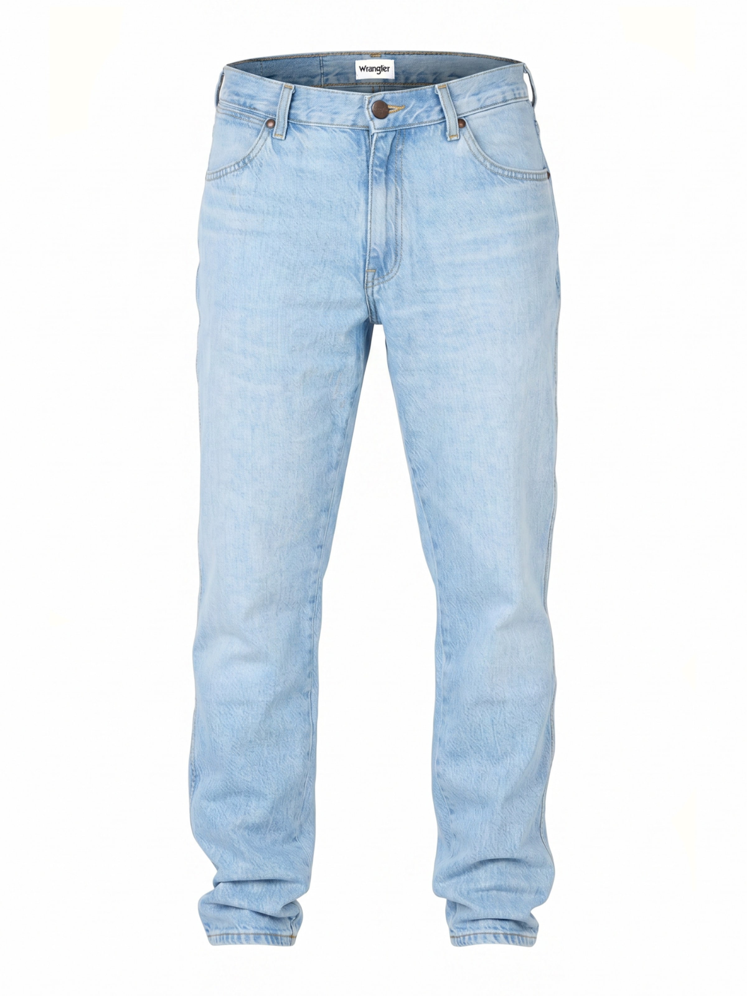 WRANGLER - Tapered Vaquero 'RIVER Light & Soft Denim' en azul: frente