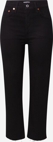 RE/DONE Regular Jeans in Black: front