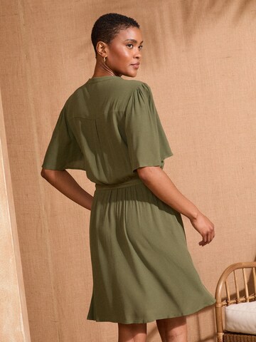 Robe love & roses en vert