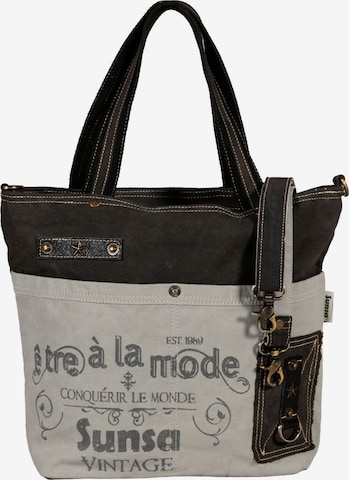 Sunsa Handtasche 'Sunsa' in Grau: Vorderseite