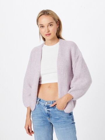 Lindex Knit Cardigan 'Vanessa' in Purple: front