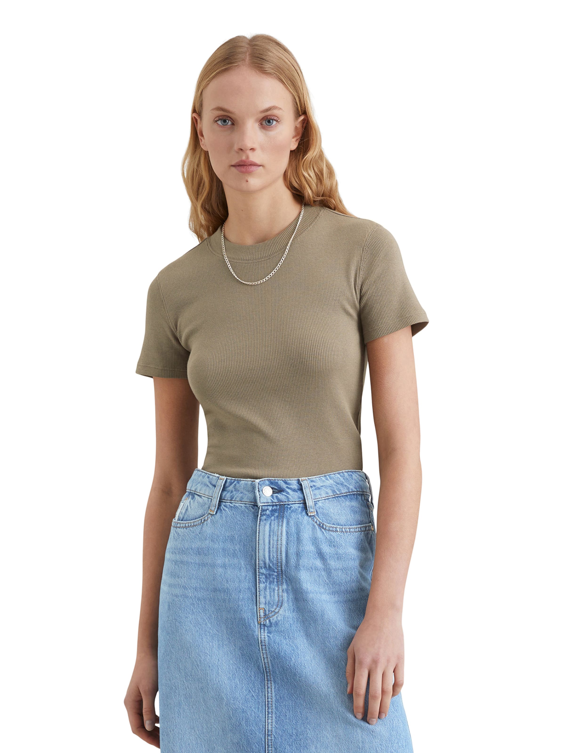 T-shirt Marc O'Polo DENIM en vert : devant