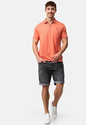 T-Shirt ' Yonah ' INDICODE JEANS en orange