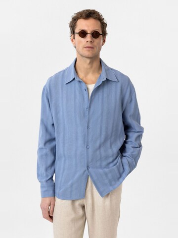 Antioch Comfort fit Button Up Shirt 'Cristiano' in Blue: front