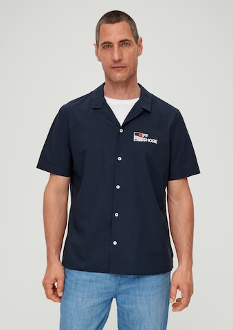 s.Oliver Regular fit Button Up Shirt in Blue: front