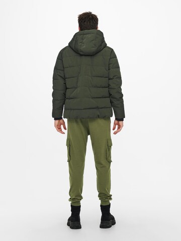 Only & Sons Between-season jacket 'Cayson' in Green