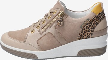 MOBILS ergonomic Sneakers laag 'Trudie' in Beige