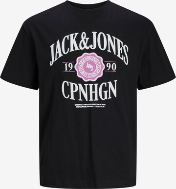 T-Shirt 'Lucca' JACK & JONES en noir : devant