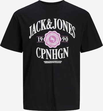 JACK & JONES Μπλουζάκι 'Lucca' σε μαύρο: μπροστά