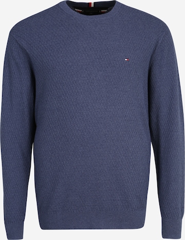 Tommy Hilfiger Big & Tall Sweater in Blue: front
