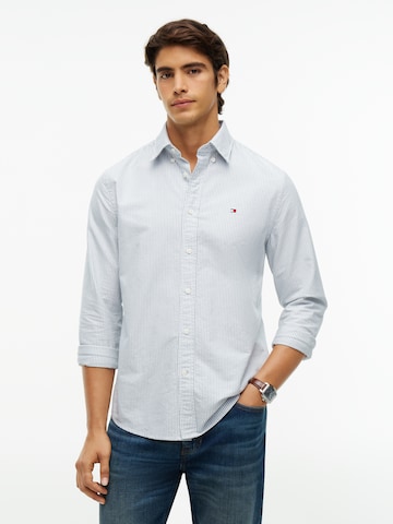 TOMMY HILFIGERRegular Fit Košulja 'HERITAGE' - zelena boja: prednji dio