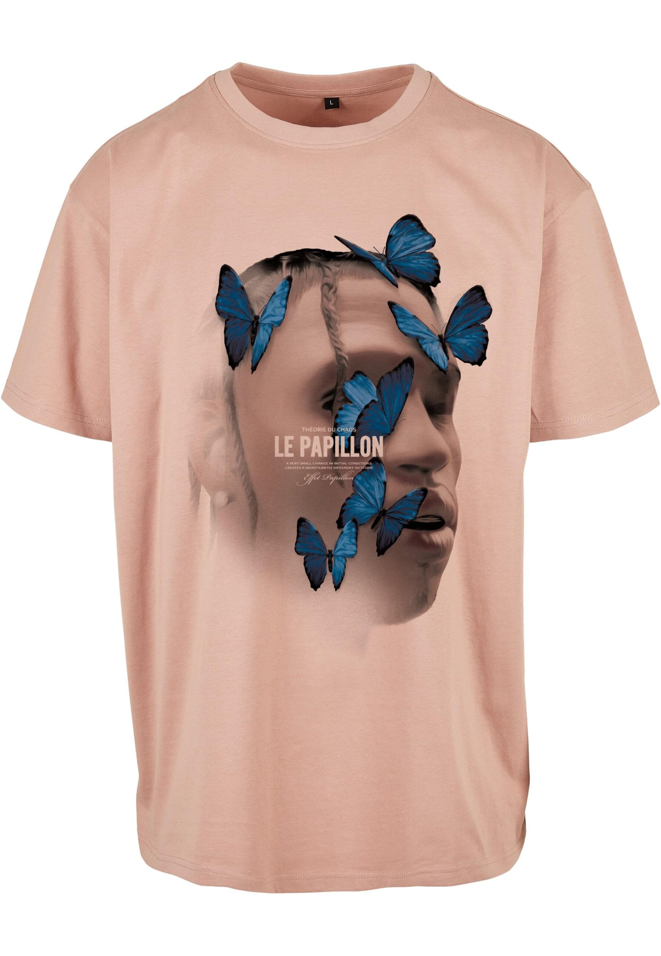 MT Upscale Shirt 'Le Papillon' in Pink: front